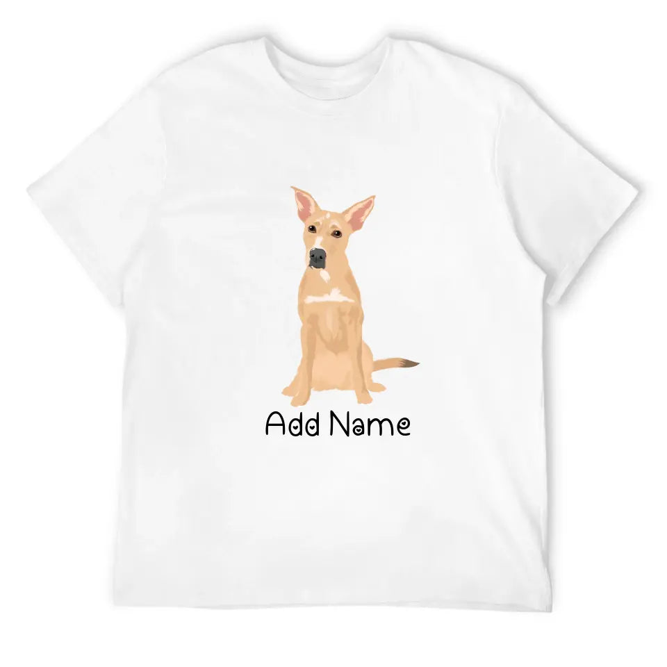 Personalized Indian Pariah Dog Dad Cotton T Shirt-Apparel-Apparel, Dog Dad Gifts, Indian Pariah Dog, Personalized, Shirt, T Shirt-Men's Cotton T Shirt-White-Medium-10