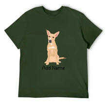 Load image into Gallery viewer, Personalized Indian Pariah Dog Dad Cotton T Shirt-Apparel-Apparel, Dog Dad Gifts, Indian Pariah Dog, Personalized, Shirt, T Shirt-Men&#39;s Cotton T Shirt-Army Green-Medium-17