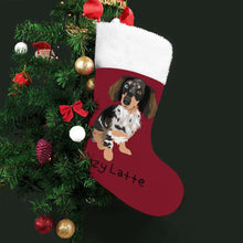 Load image into Gallery viewer, Personalized Indian Pariah Dog Large Christmas Stocking-Christmas Ornament-Christmas, Home Decor, Indian Pariah Dog, Personalized-Large Christmas Stocking-Christmas Red-One Size-6