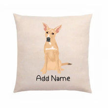 Load image into Gallery viewer, Personalized Indian Pariah Dog Linen Pillowcase-Home Decor-Dog Dad Gifts, Dog Mom Gifts, Home Decor, Indian Pariah Dog, Personalized, Pillows-2