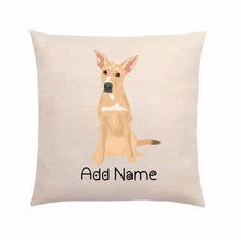 Load image into Gallery viewer, Personalized Indian Pariah Dog Linen Pillowcase-Home Decor-Dog Dad Gifts, Dog Mom Gifts, Home Decor, Indian Pariah Dog, Personalized, Pillows-Linen Pillow Case-Cotton-Linen-12&quot;x12&quot;-2