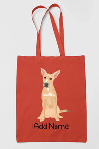 Personalized Indian Pariah Dog Love Zippered Tote Bag-Accessories-Accessories, Bags, Dog Mom Gifts, Indian Pariah Dog, Personalized-16