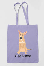 Load image into Gallery viewer, Personalized Indian Pariah Dog Love Zippered Tote Bag-Accessories-Accessories, Bags, Dog Mom Gifts, Indian Pariah Dog, Personalized-Zippered Tote Bag-Pastel Purple-Classic-2