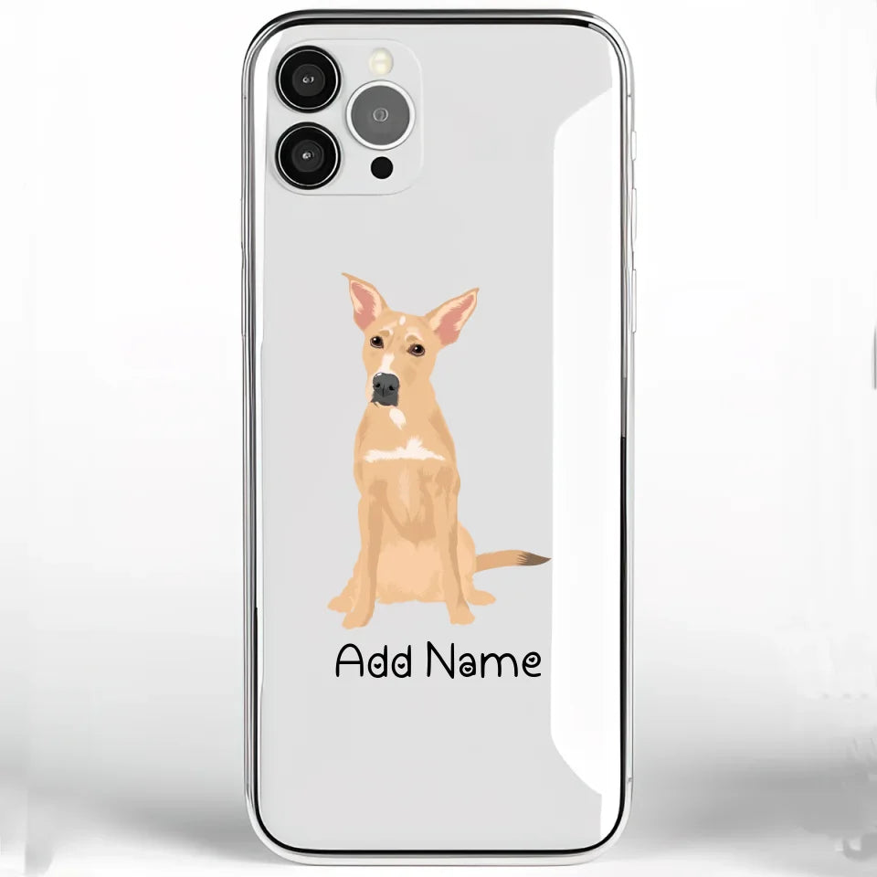 Personalized Indian Pariah Dog Soft Shell Phone Cover-Cell Phone Accessories-Accessories, Dog Mom Gifts, Indian Pariah Dog, Personalized, Phone Case-Phone Cover-Transparent TPU-One Size-2