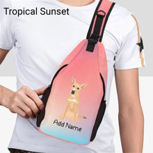 Load image into Gallery viewer, Personalized Indian Pariah Dog Unisex Sling Bag Backpack-Accessories-Indian Pariah Dog-Unisex Sling Bag Backpack-Tropical Sunset-One Size-19