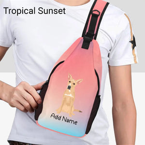 Personalized Indian Pariah Dog Unisex Sling Bag Backpack-Accessories-Indian Pariah Dog-Unisex Sling Bag Backpack-Tropical Sunset-One Size-19