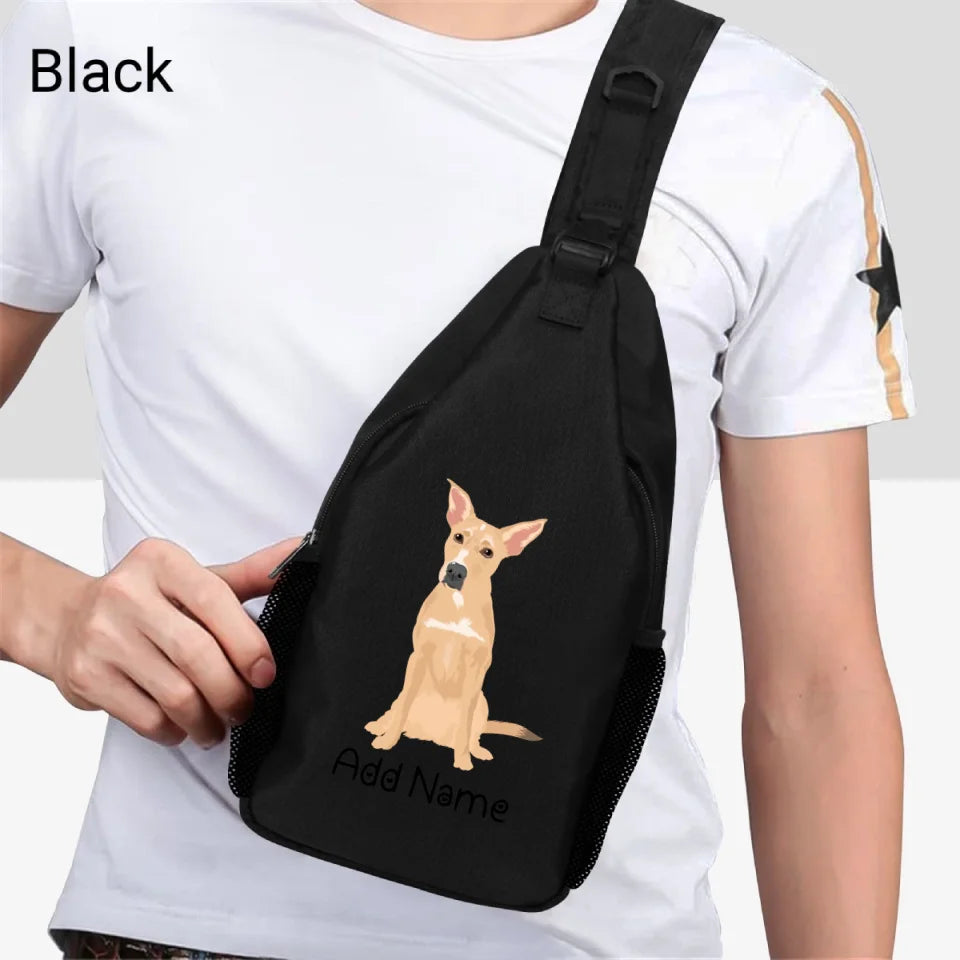 Personalized Indian Pariah Dog Unisex Sling Bag Backpack-Accessories-Indian Pariah Dog-Unisex Sling Bag Backpack-Black-One Size-2