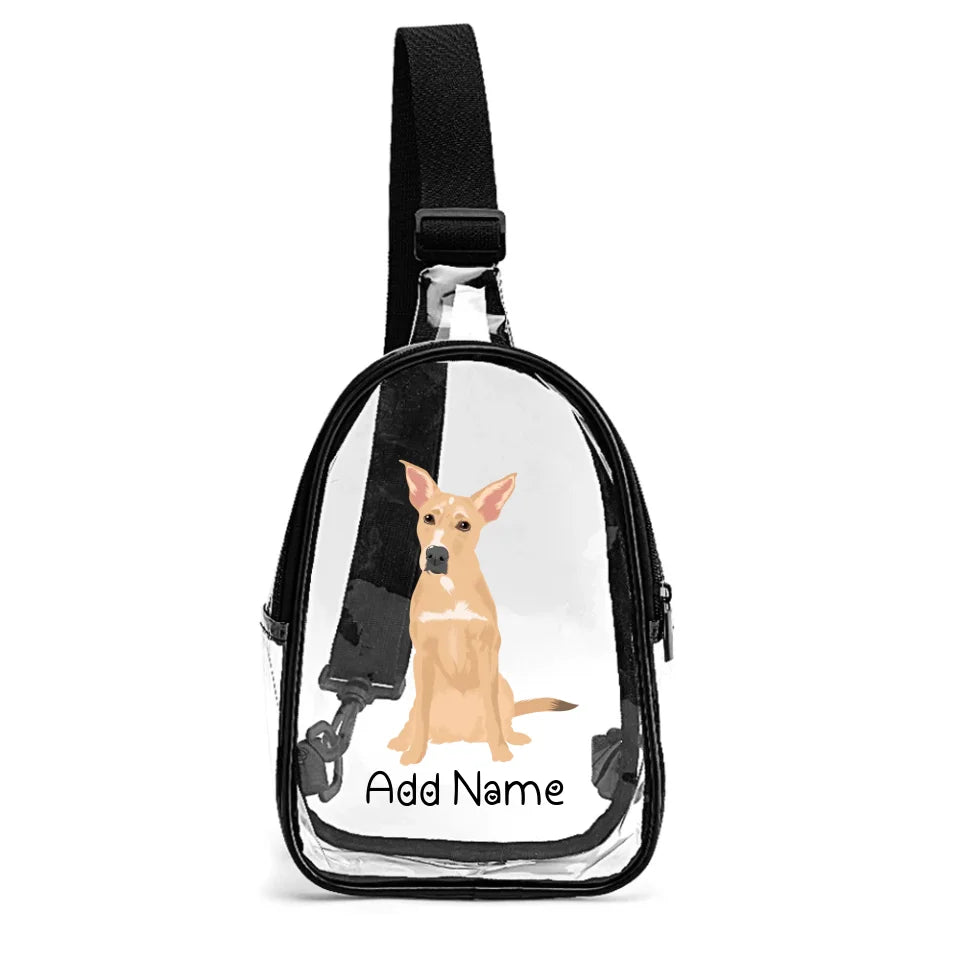 Personalized Indian Pariah Dog Unisex Transparent Sling Bag-Accessories-Indian Pariah Dog-Unisex Transparent Sling Bag-Transparent-One Size-2