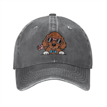 Load image into Gallery viewer, Personalized Irish Setter Baseball Cap - Romeo Irish Setter Design - Match Your Dog's Coat Color-Hats &amp; Caps-Accessories,Baseball Caps,Dog Mom Gifts-Gray-One Size-2