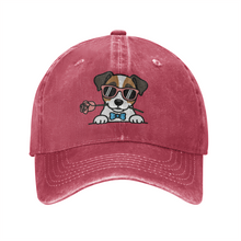 Load image into Gallery viewer, Personalized Jack Russell Terrier Baseball Cap - Romeo Jack Russell Terrier Design - Match Your Dog's Coat Color-Hats &amp; Caps-Accessories,Baseball Caps,Dog Mom Gifts-Wine Red-One Size-1