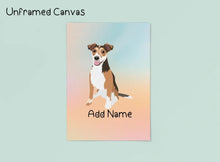 Load image into Gallery viewer, Personalized Jack Russell Terrier Canvas Print Poster-Art-Jack Russell Terrier-Canvas Poster-Light Canvas - Unframed-8x10-2