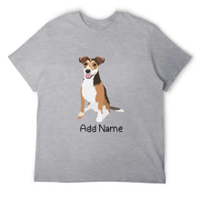 Load image into Gallery viewer, Personalized Jack Russell Terrier Dad Cotton T Shirt-Apparel-Apparel, Dog Dad Gifts, Jack Russell Terrier, Personalized, Shirt, T Shirt-Men&#39;s Cotton T Shirt-Gray-Medium-19