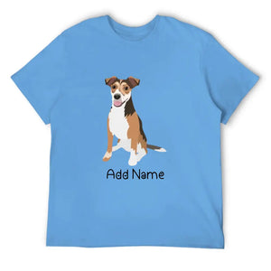 Personalized Jack Russell Terrier Dad Cotton T Shirt-Apparel-Apparel, Dog Dad Gifts, Jack Russell Terrier, Personalized, Shirt, T Shirt-Men's Cotton T Shirt-Sky Blue-Medium-2