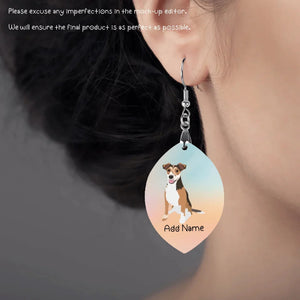 Personalized Jack Russell Terrier Dog Mom Earrings-Dog Themed Jewellery-Jack Russell Terrier-Personalized Dog Mom Earrings-Oval-One Size-3