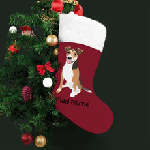 Load image into Gallery viewer, Personalized Jack Russell Terrier Large Christmas Stocking-Christmas Ornament-Christmas, Home Decor, Jack Russell Terrier, Personalized-Large Christmas Stocking-Christmas Red-One Size-2