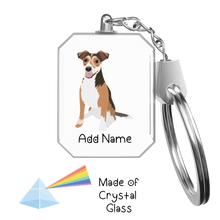 Load image into Gallery viewer, Personalized Jack Russell Terrier Love Crystal Glass Keychain-Accessories-Jack Russell Terrier-Crystal Keychain-Glass Crystal-One Size-2