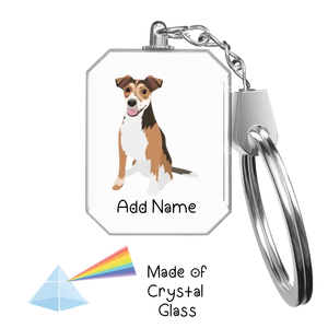 Personalized Jack Russell Terrier Love Crystal Glass Keychain-Accessories-Jack Russell Terrier-Crystal Keychain-Glass Crystal-One Size-2