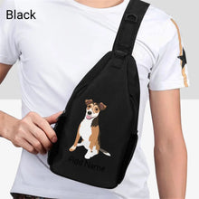 Load image into Gallery viewer, Personalized Jack Russell Terrier Love Unisex Sling Bag Backpack-Accessories-Jack Russell Terrier-Unisex Sling Bag Backpack-Black-One Size-2