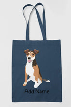 Load image into Gallery viewer, Personalized Jack Russell Terrier Love Zippered Tote Bag-Accessories-Accessories, Bags, Dog Mom Gifts, Jack Russell Terrier, Personalized-14