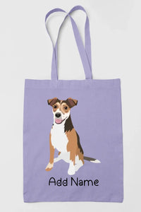 Personalized Jack Russell Terrier Love Zippered Tote Bag-Accessories-Accessories, Bags, Dog Mom Gifts, Jack Russell Terrier, Personalized-Zippered Tote Bag-Pastel Purple-Classic-2