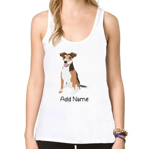 Personalized Jack Russell Terrier Mom Yoga Tank Top-Shirts & Tops-Apparel, Dog Mom Gifts, Jack Russell Terrier, Shirt, T Shirt-Yoga Tank Top-White-L - Fitting-2