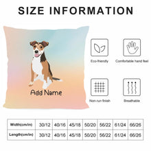 Load image into Gallery viewer, Personalized Jack Russell Terrier Soft Plush Pillowcase-Home Decor-Dog Dad Gifts, Dog Mom Gifts, Home Decor, Jack Russell Terrier, Personalized, Pillows-4