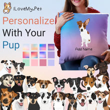 Load image into Gallery viewer, Personalized Jack Russell Terrier Soft Plush Pillowcase-Home Decor-Dog Dad Gifts, Dog Mom Gifts, Home Decor, Jack Russell Terrier, Personalized, Pillows-1