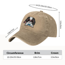Load image into Gallery viewer, Personalized Japanese Chin Baseball Cap - Romeo Japanese Chin Design - Match Your Dog's Coat Color-Hats &amp; Caps-Accessories,Baseball Caps,Dog Mom Gifts-7