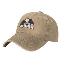 Load image into Gallery viewer, Personalized Japanese Chin Baseball Cap - Waving Japanese Chin Design - Match Your Dog's Coat Color-Hats &amp; Caps-90