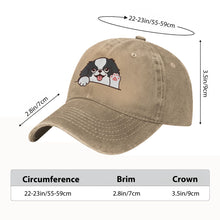 Load image into Gallery viewer, Personalized Japanese Chin Baseball Cap - Waving Japanese Chin Design - Match Your Dog's Coat Color-Hats &amp; Caps-91