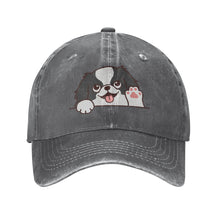 Load image into Gallery viewer, Personalized Japanese Chin Baseball Cap - Waving Japanese Chin Design - Match Your Dog's Coat Color-Hats &amp; Caps-Red-Deep Heather-One Size-59