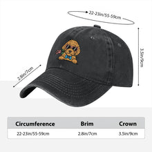 Load image into Gallery viewer, Personalized Labradoodle Baseball Cap - Romeo Labradoodle Design - Match Your Dog's Coat Color-Hats &amp; Caps-Accessories,Baseball Caps,Dog Mom Gifts-7