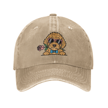 Load image into Gallery viewer, Personalized Labradoodle Baseball Cap - Romeo Labradoodle Design - Match Your Dog's Coat Color-Hats &amp; Caps-Accessories,Baseball Caps,Dog Mom Gifts-Beige-One Size-4