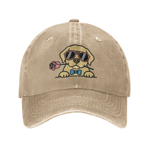 Load image into Gallery viewer, Personalized Labrador Retriever Baseball Cap - Romeo Labrador Retriever Design - Match Your Dog's Coat Color-Hats &amp; Caps-Accessories,Baseball Caps,Dog Mom Gifts-Beige-One Size-3