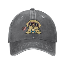 Load image into Gallery viewer, Personalized Labrador Retriever Baseball Cap - Romeo Labrador Retriever Design - Match Your Dog's Coat Color-Hats &amp; Caps-Accessories,Baseball Caps,Dog Mom Gifts-Gray-One Size-2