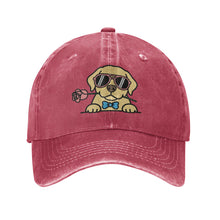 Load image into Gallery viewer, Personalized Labrador Retriever Baseball Cap - Romeo Labrador Retriever Design - Match Your Dog's Coat Color-Hats &amp; Caps-Accessories,Baseball Caps,Dog Mom Gifts-Wine Red-One Size-4