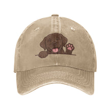 Load image into Gallery viewer, Personalized Labrador Retriever Baseball Cap - Waving Labrador Retriever Design - Match Your Dog's Coat Color-Hats &amp; Caps-Accessories,Baseball Caps,Dog Dad Gifts,Dog Mom Gifts,Labrador-Natural-One Size-1