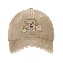 Load image into Gallery viewer, Personalized Lhasa Apso Baseball Cap - Waving Lhasa Apso Design - Match Your Dog's Coat Color-Hats &amp; Caps-Accessories,Baseball Caps,Dog Dad Gifts,Dog Mom Gifts,Lhasa Apso-Natural-One Size-4