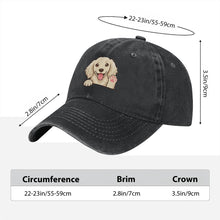 Load image into Gallery viewer, Personalized Long-haired Dachshund Baseball Cap - Waving Long-haired Dachshund Design - Match Your Dog's Coat Color-Hats &amp; Caps-Accessories,Baseball Caps,Dachshund,Dog Dad Gifts,Dog Mom Gifts-10
