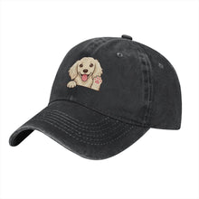 Load image into Gallery viewer, Personalized Long-haired Dachshund Baseball Cap - Waving Long-haired Dachshund Design - Match Your Dog's Coat Color-Hats &amp; Caps-Accessories,Baseball Caps,Dachshund,Dog Dad Gifts,Dog Mom Gifts-9