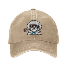 Load image into Gallery viewer, Personalized Maltese Baseball Cap - Romeo Maltese Design - Match Your Dog's Coat Color-Hats &amp; Caps-Accessories,Baseball Caps,Dog Mom Gifts-Beige-One Size-3