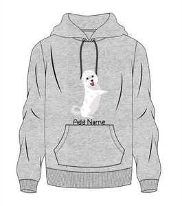 Personalized Maltese Love Men's Warm Hoodie Sweatshirt-Apparel-Apparel, Dog Dad Gifts, Hoodie, Maltese, Personalized, Sweatshirt-Men's Warm Hoodie Sweatshirt-Gray-S-10