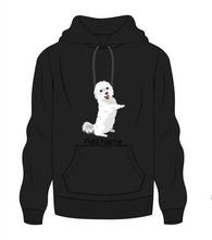 Load image into Gallery viewer, Personalized Maltese Love Men&#39;s Warm Hoodie Sweatshirt-Apparel-Apparel, Dog Dad Gifts, Hoodie, Maltese, Personalized, Sweatshirt-Men&#39;s Warm Hoodie Sweatshirt-Black-S-9