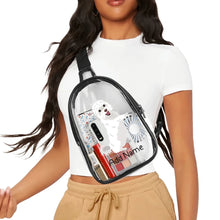 Load image into Gallery viewer, Personalized Maltese Love Unisex Transparent Sling Bag-Accessories-Maltese-Unisex Transparent Sling Bag-Transparent-One Size-3