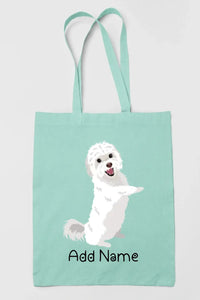 Personalized Maltese Love Zippered Tote Bag-Accessories-Accessories, Bags, Dog Mom Gifts, Maltese, Personalized-12