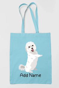 Personalized Maltese Love Zippered Tote Bag-Accessories-Accessories, Bags, Dog Mom Gifts, Maltese, Personalized-13