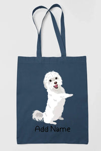 Personalized Maltese Love Zippered Tote Bag-Accessories-Accessories, Bags, Dog Mom Gifts, Maltese, Personalized-14