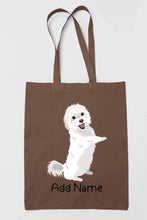 Load image into Gallery viewer, Personalized Maltese Love Zippered Tote Bag-Accessories-Accessories, Bags, Dog Mom Gifts, Maltese, Personalized-15