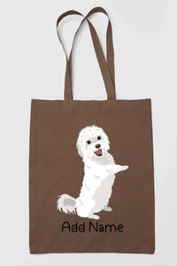 Personalized Maltese Love Zippered Tote Bag-Accessories-Accessories, Bags, Dog Mom Gifts, Maltese, Personalized-15