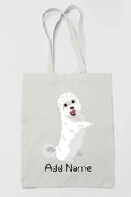 Load image into Gallery viewer, Personalized Maltese Love Zippered Tote Bag-Accessories-Accessories, Bags, Dog Mom Gifts, Maltese, Personalized-3